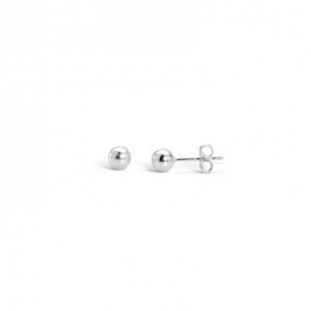 4mm sterling silver stud earrings